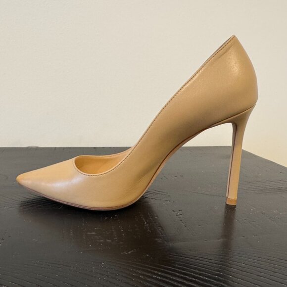 Neutral Leather Jimmy Choo High-Heeled Pumps - Picture 8 of 13